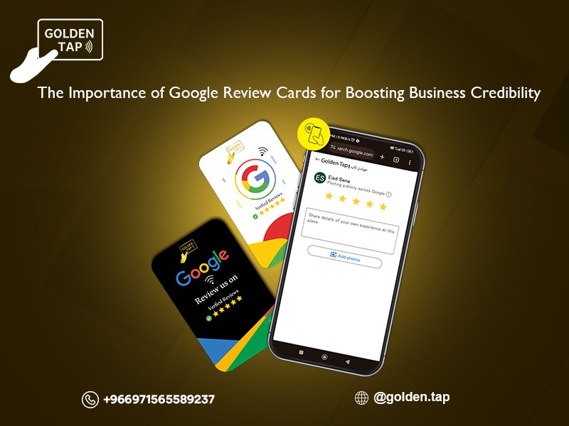 google review cards and boosting business credibility qr code