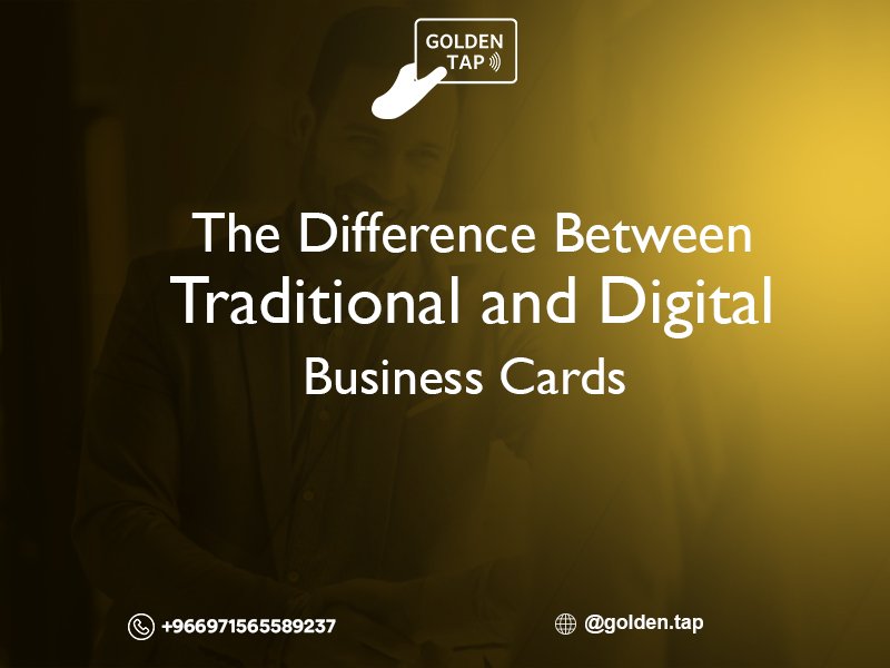 difference between traditional and digital business cards